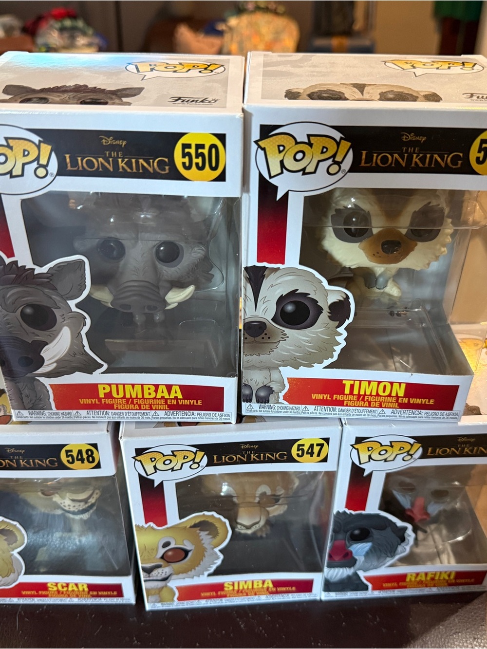 Funko Pop The Lion King 2019 Live Action Complete Set of 5